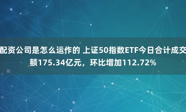 配资公司是怎么运作的 上证50指数ETF今日合计成交额175.34亿元，环比增加112.72%
